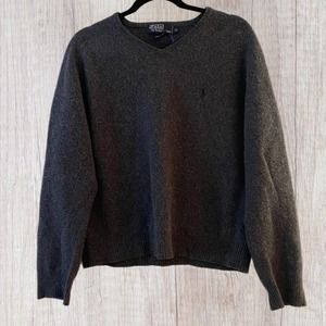 Polo Ralph Lauren Lambswool V-Neck Sweater, XL